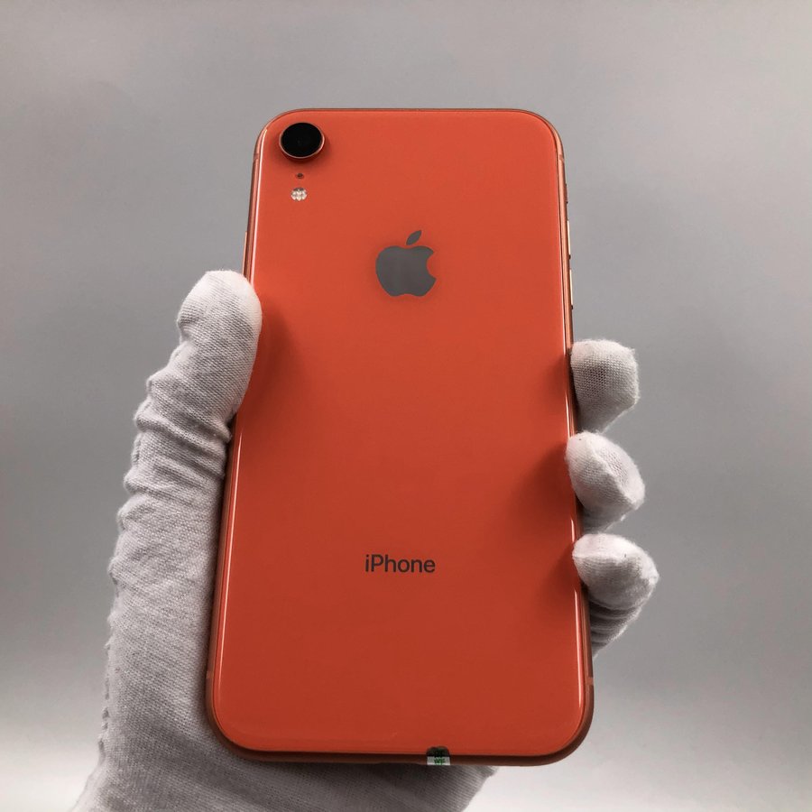 苹果【iphone xr】4g全网通 珊瑚色 128g 国行 8成新 真机实拍