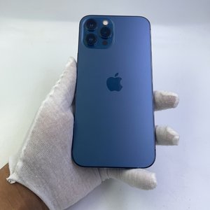 苹果【iphone 12 pro max】5g全网通 海蓝色 256g 国行 99新 - 专业