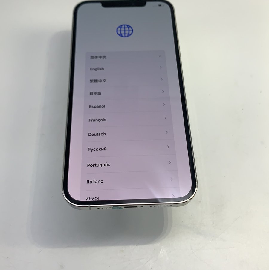 蘋果iphone12promax5g全網通銀色256g國行95新