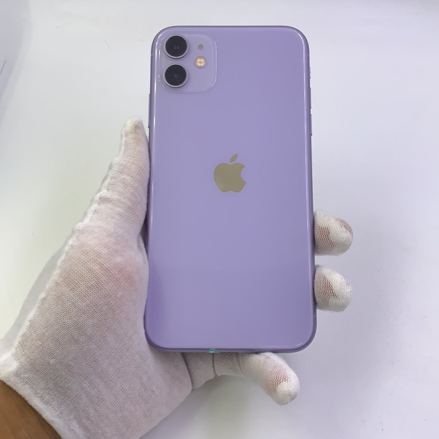 苹果【iphone 11】4g全网通 紫色 64g 国行 9成新