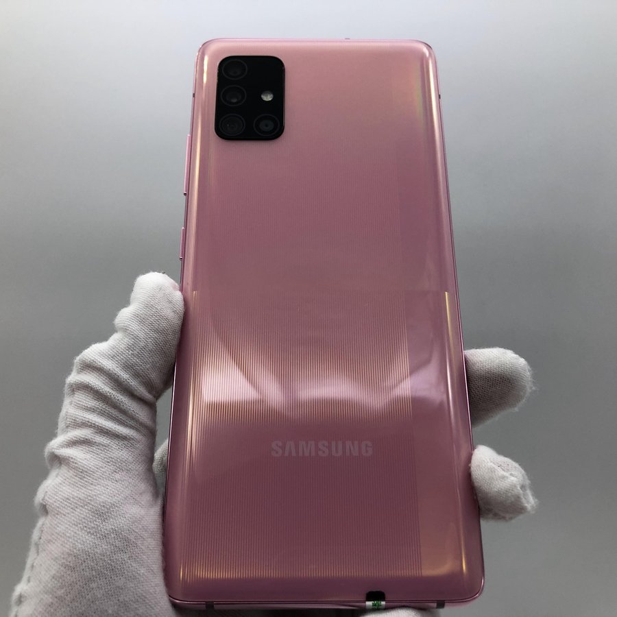 三星【galaxy a51】5g全网通 落英粉 8g/128g 国行 99新 真机实拍