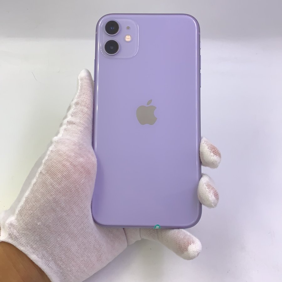 苹果【iphone 11】4g全网通 紫色 128g 国行 9成新