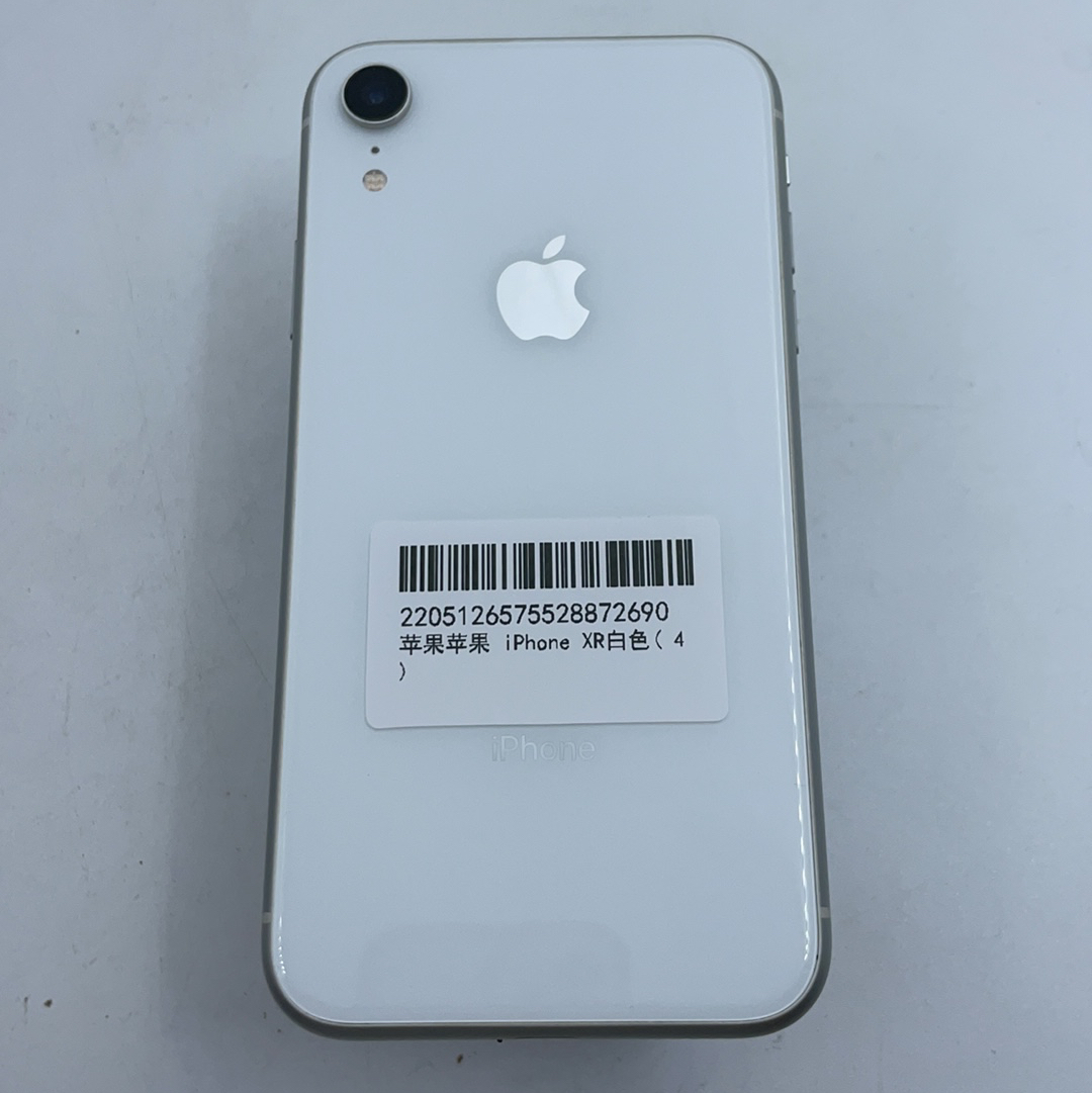 苹果【iPhone XR】4G全网通 白色 256G 国行 8成新 