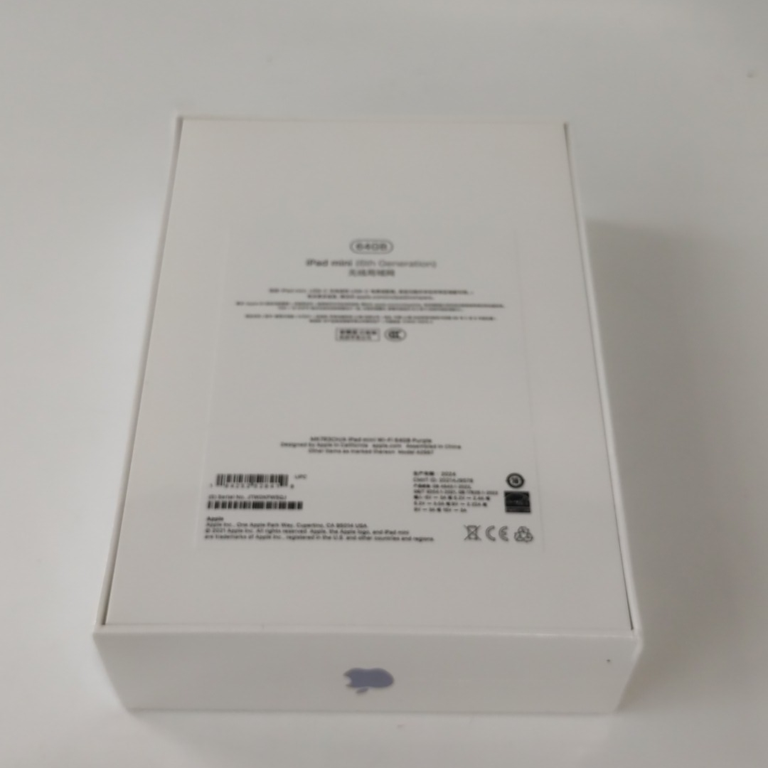 苹果【iPad mini 6】WIFI版 紫色 64G 国行 全新 