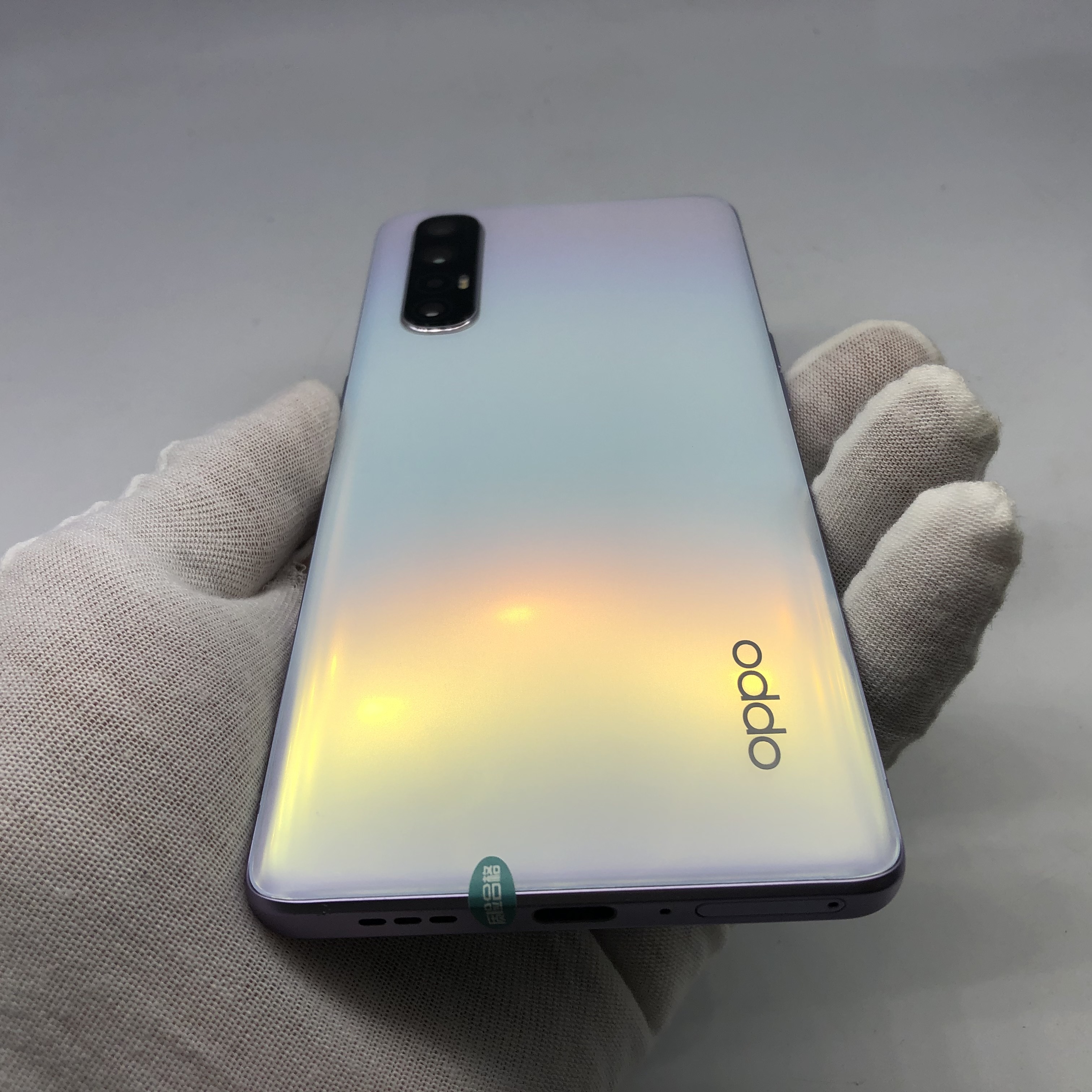 官方质检95成新 5g全网通 8g/128g 国行 雾月白 oppo reno3 pro