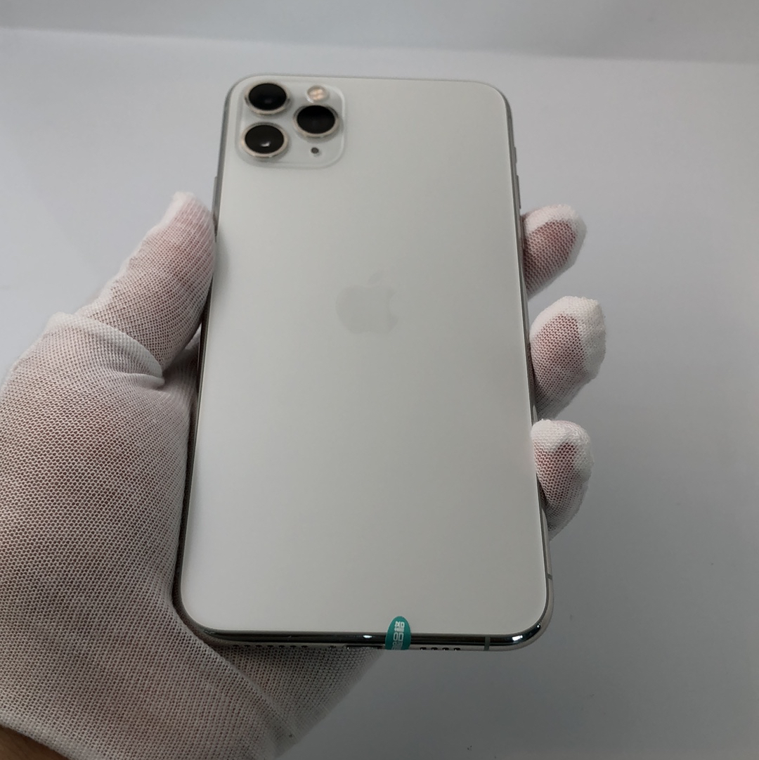 苹果【iphone 11 pro max】4g全网通 银色 256g 国行 95新