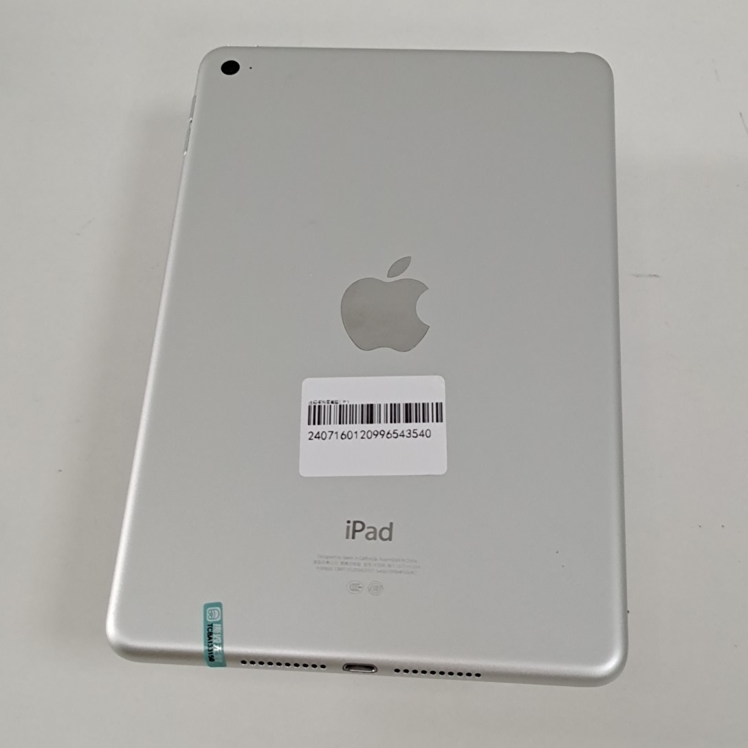 苹果【iPad mini 4】WIFI版 银色 16G 国行 95新 