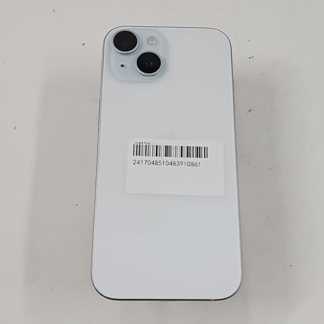 苹果【iPhone 15】5G全网通 蓝色 256G 国行 99新 