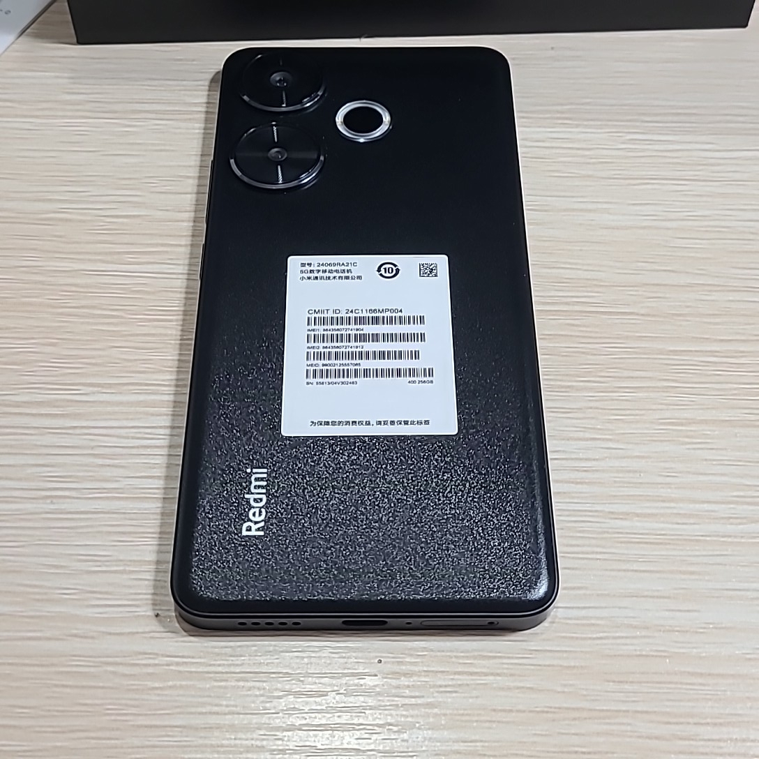 小米【Redmi Turbo 3】5G全网通 墨晶 12G/256G 国行 95新 