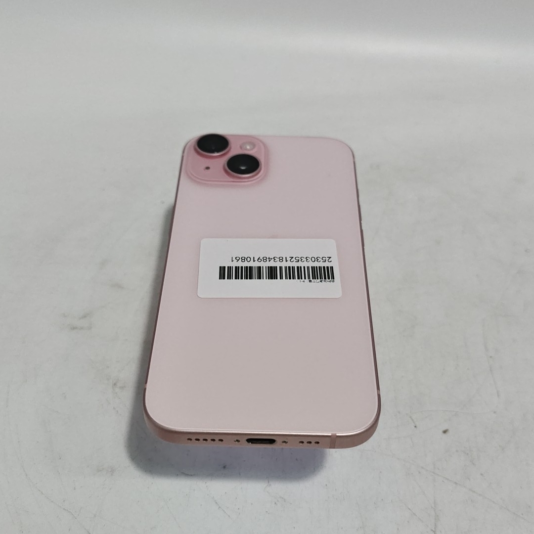 苹果【iPhone 15】5G全网通 粉色 256G 国行 95新 