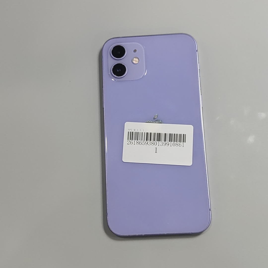 苹果【iPhone 12】5G全网通 紫色 128G 国行 9成新 